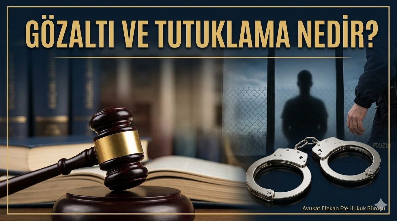 Gözaltı ve tutuklama nedir, gözaltı süresi ve tutuklama şartları hakkında ceza hukuku görseli